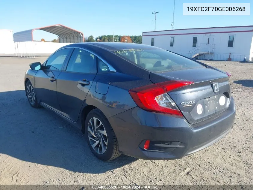 19XFC2F70GE006268 2016 Honda Civic Ex