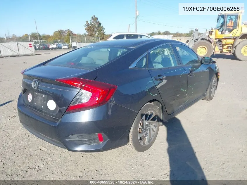 19XFC2F70GE006268 2016 Honda Civic Ex