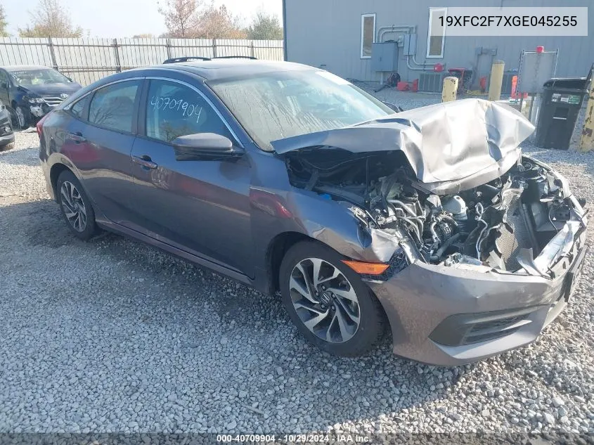 2016 Honda Civic Ex VIN: 19XFC2F7XGE045255 Lot: 40709904