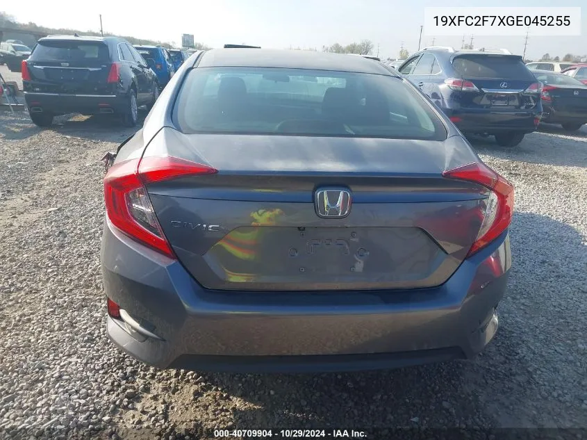 2016 Honda Civic Ex VIN: 19XFC2F7XGE045255 Lot: 40709904