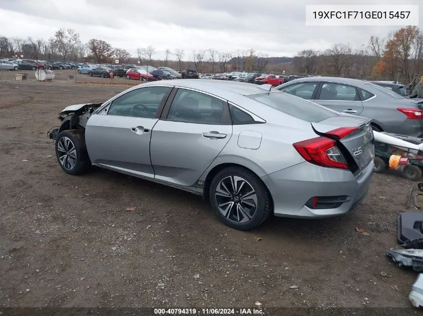 2016 Honda Civic Ex-L VIN: 19XFC1F71GE015457 Lot: 40794319