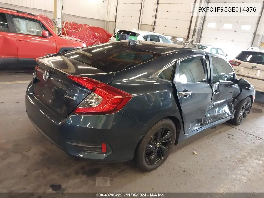 2016 Honda Civic Touring VIN: 19XFC1F95GE014376 Lot: 40796222