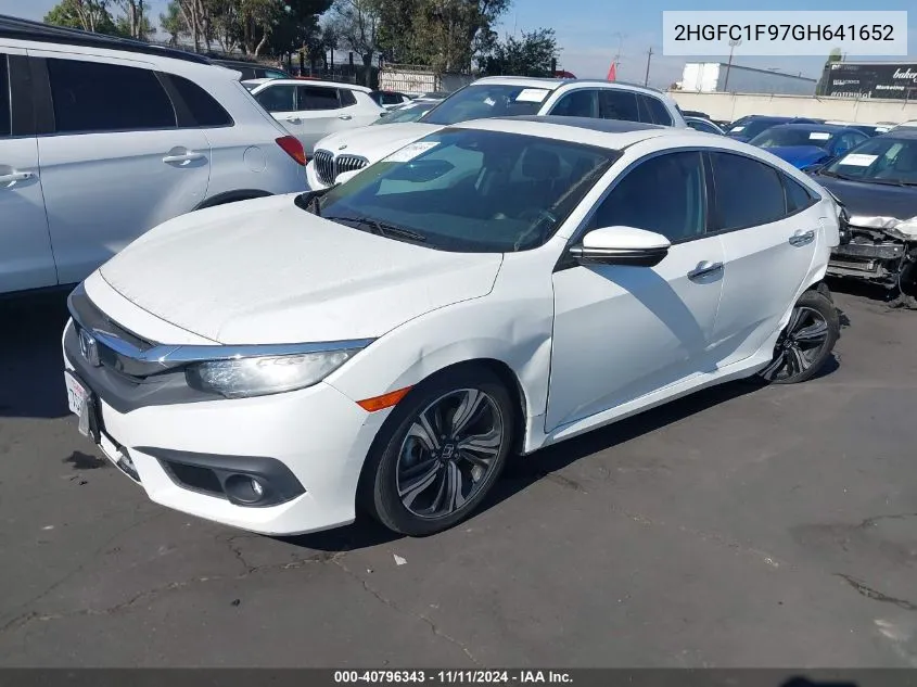 2016 Honda Civic Touring VIN: 2HGFC1F97GH641652 Lot: 40796343