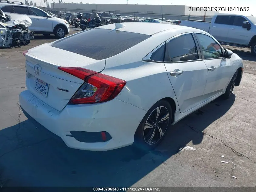 2016 Honda Civic Touring VIN: 2HGFC1F97GH641652 Lot: 40796343