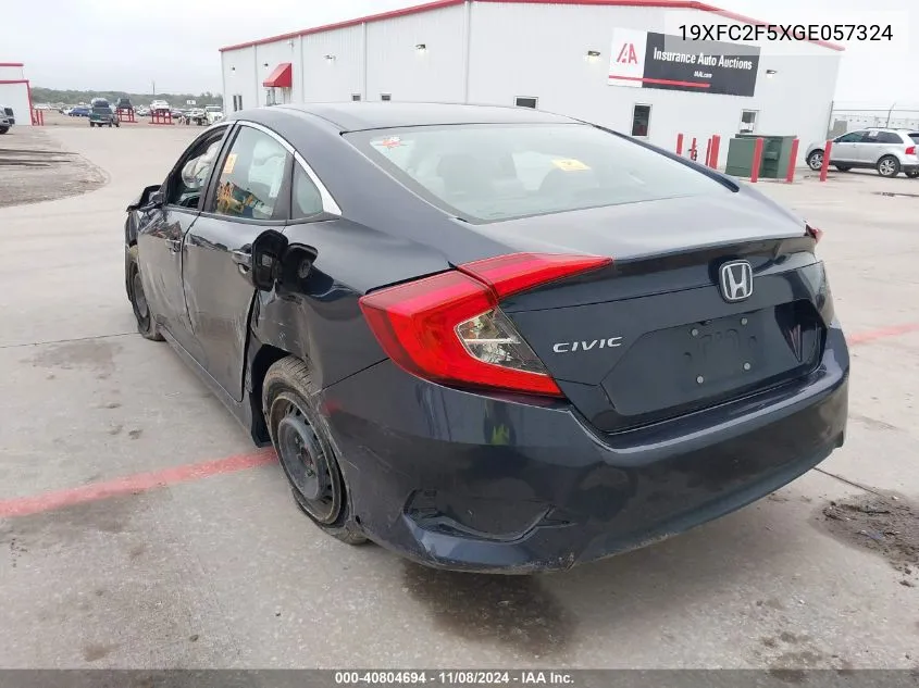 2016 Honda Civic Lx VIN: 19XFC2F5XGE057324 Lot: 40804694