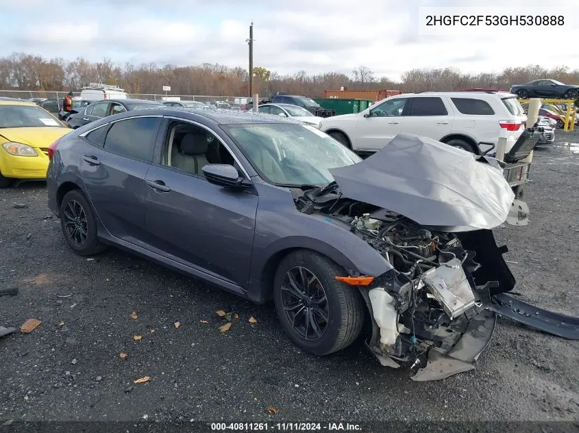 2016 Honda Civic Lx VIN: 2HGFC2F53GH530888 Lot: 40811261