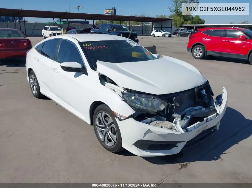 2016 Honda Civic Lx VIN: 19XFC2F5XGE044962 Lot: 40828876