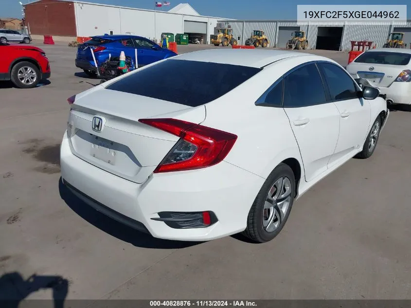 2016 Honda Civic Lx VIN: 19XFC2F5XGE044962 Lot: 40828876