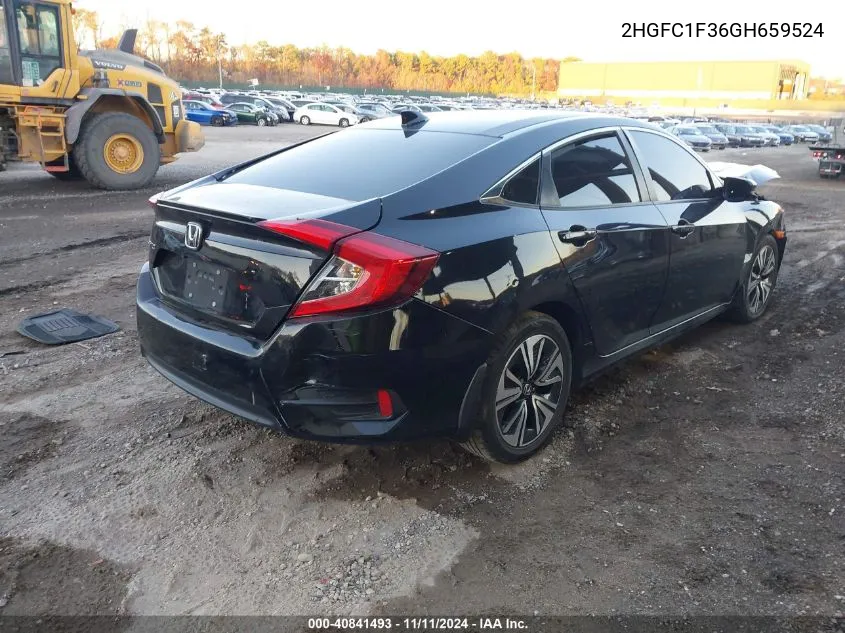 2016 Honda Civic Ex-T VIN: 2HGFC1F36GH659524 Lot: 40841493