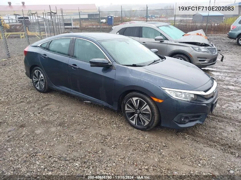 2016 Honda Civic Ex-L VIN: 19XFC1F71GE202083 Lot: 40855780