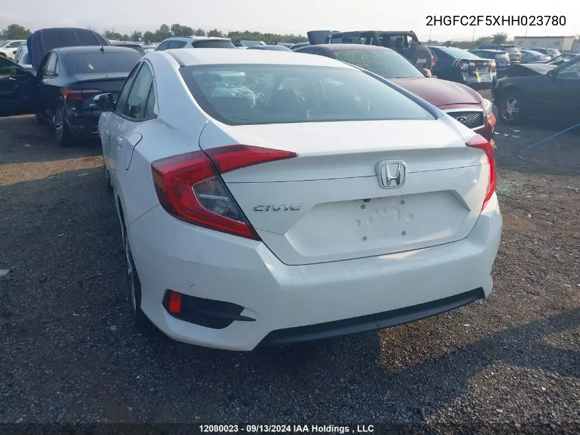 2017 Honda Civic Sedan VIN: 2HGFC2F5XHH023780 Lot: 12080023