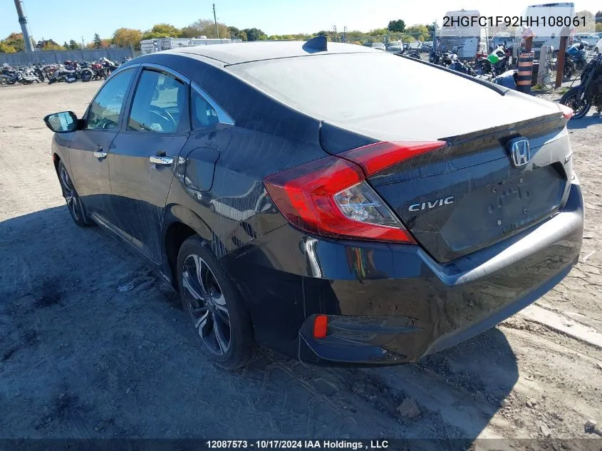 2017 Honda Civic Sedan VIN: 2HGFC1F92HH108061 Lot: 12087573