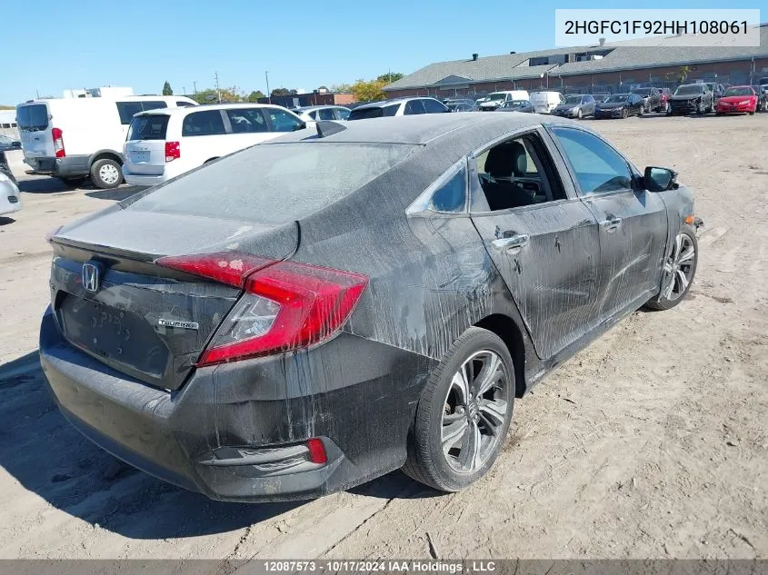 2017 Honda Civic Sedan VIN: 2HGFC1F92HH108061 Lot: 12087573