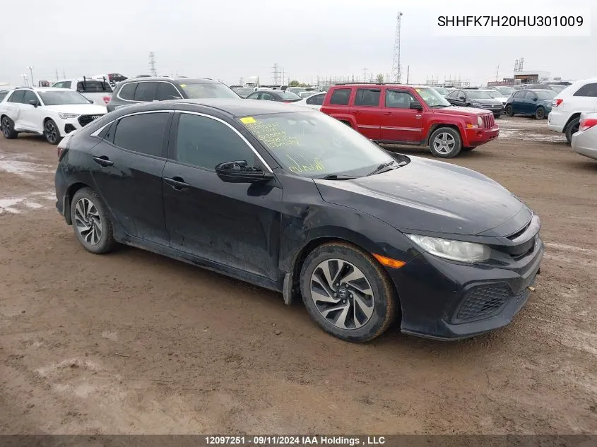 SHHFK7H20HU301009 2017 Honda Civic Hatchback