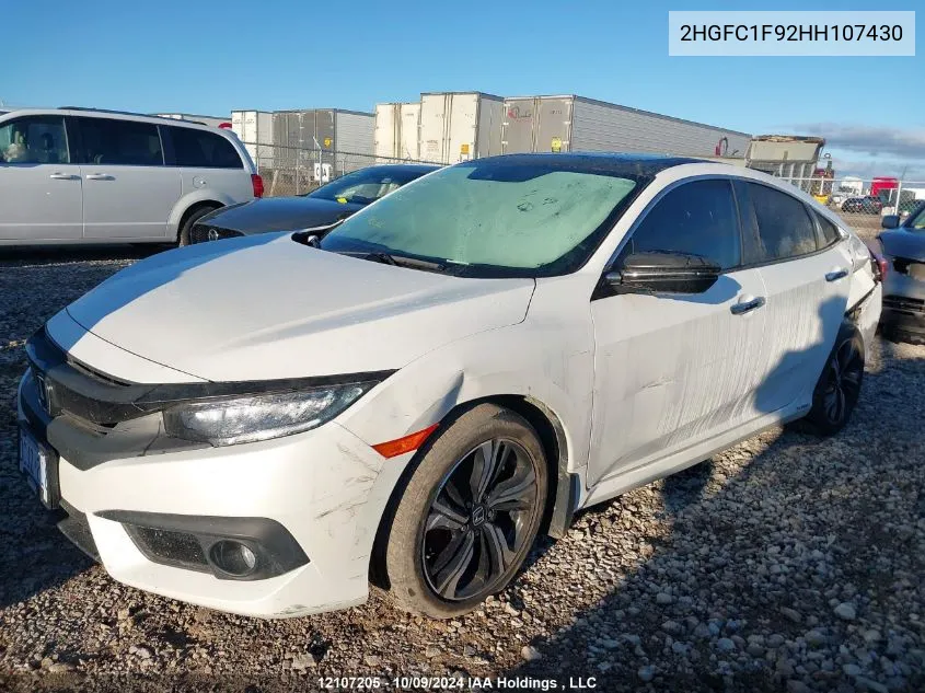 2017 Honda Civic Sedan VIN: 2HGFC1F92HH107430 Lot: 12107205