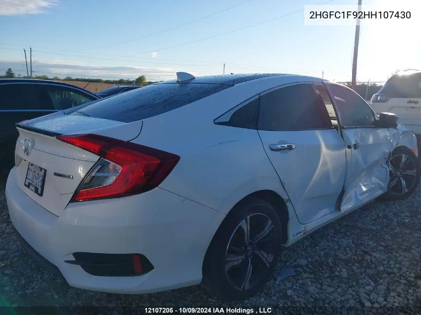 2017 Honda Civic Sedan VIN: 2HGFC1F92HH107430 Lot: 12107205