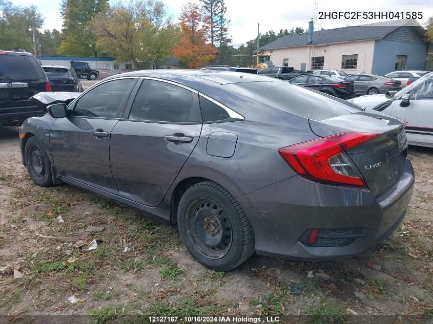 2017 Honda Civic Sedan VIN: 2HGFC2F53HH041585 Lot: 12127167