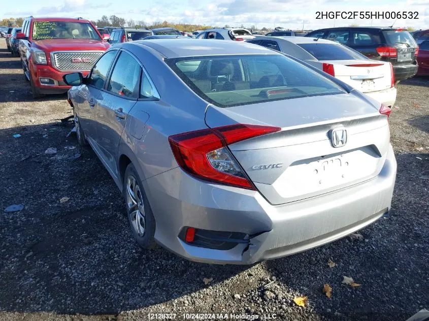 2017 Honda Civic Sedan VIN: 2HGFC2F55HH006532 Lot: 12128327