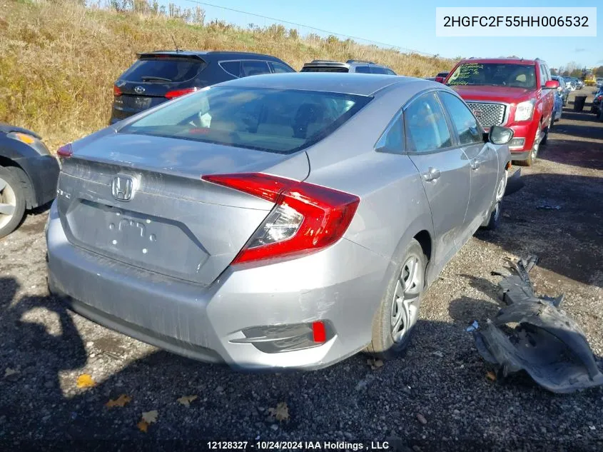 2017 Honda Civic Sedan VIN: 2HGFC2F55HH006532 Lot: 12128327