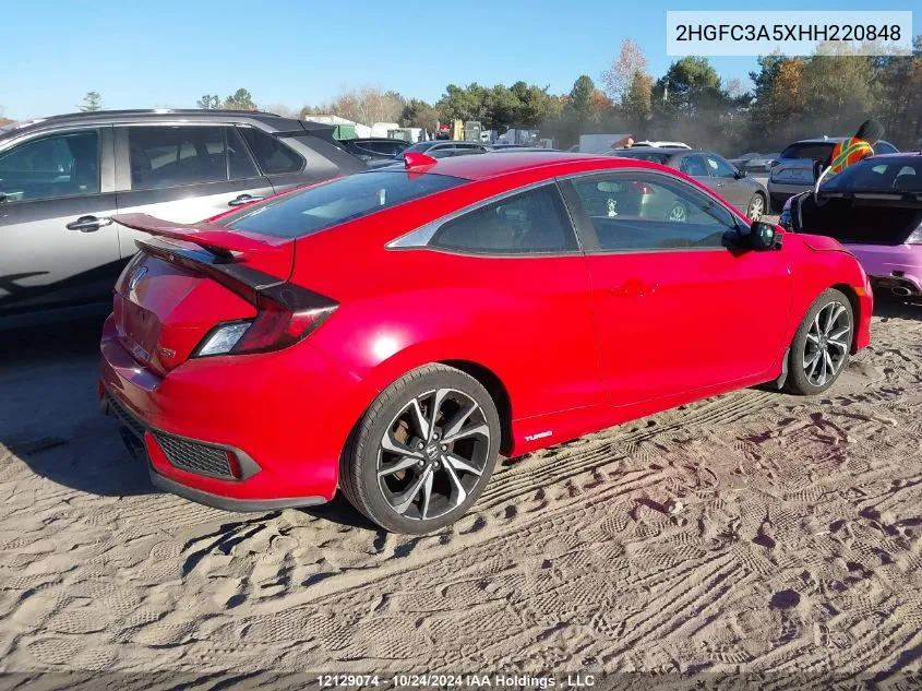 2HGFC3A5XHH220848 2017 Honda Civic