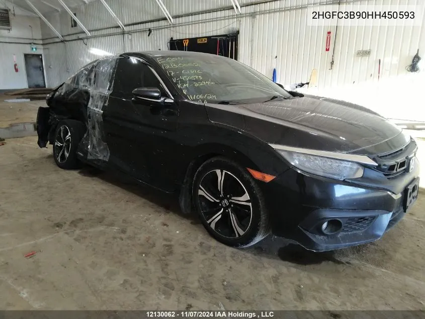 2017 Honda Civic VIN: 2HGFC3B90HH450593 Lot: 12130062