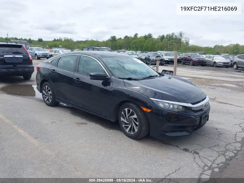 2017 Honda Civic Ex VIN: 19XFC2F71HE216069 Lot: 39428999