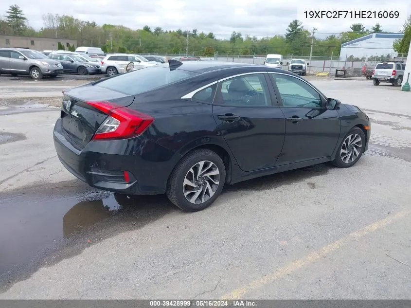 2017 Honda Civic Ex VIN: 19XFC2F71HE216069 Lot: 39428999