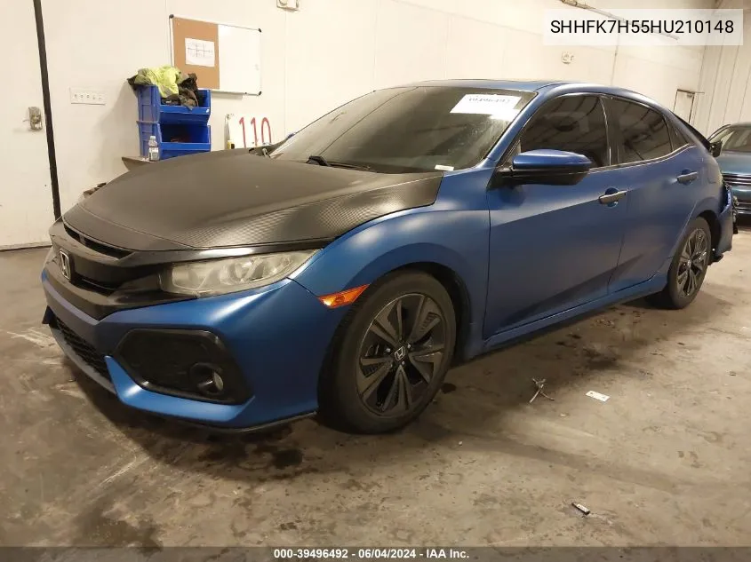 2017 Honda Civic Ex VIN: SHHFK7H55HU210148 Lot: 39496492