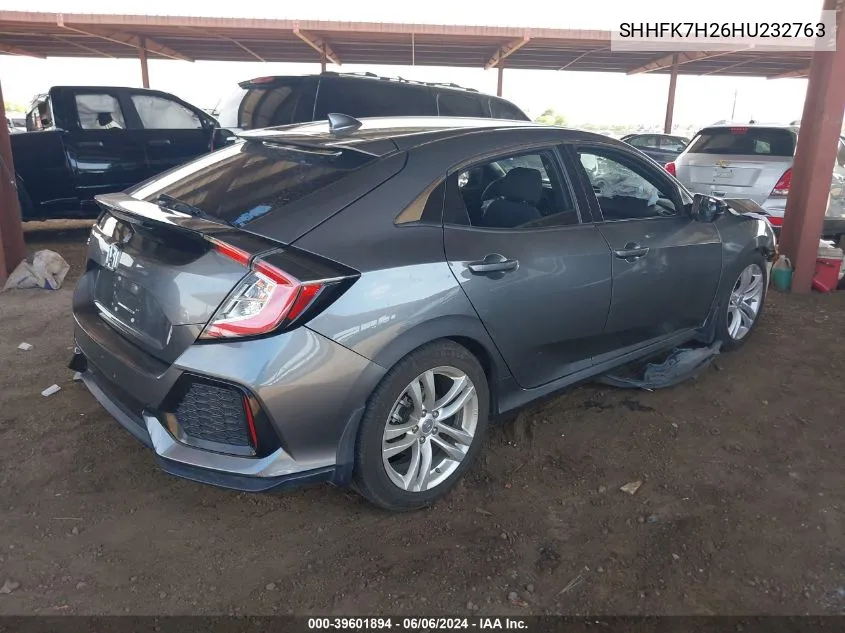 2017 Honda Civic Lx VIN: SHHFK7H26HU232763 Lot: 39601894