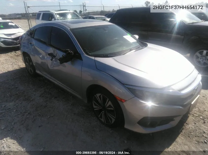 2017 Honda Civic Ex-T VIN: 2HGFC1F37HH654172 Lot: 39693395