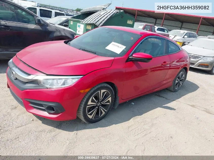 2HGFC3A36HH359082 2017 Honda Civic Ex-T