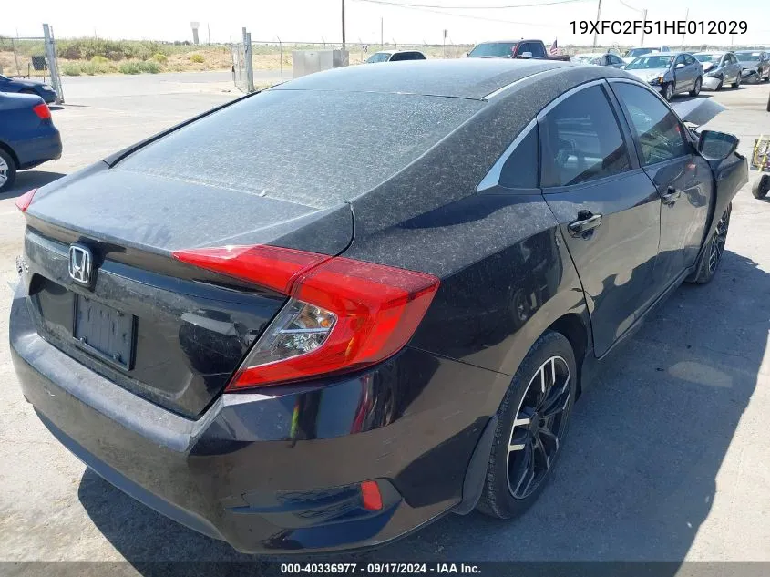 19XFC2F51HE012029 2017 Honda Civic Lx