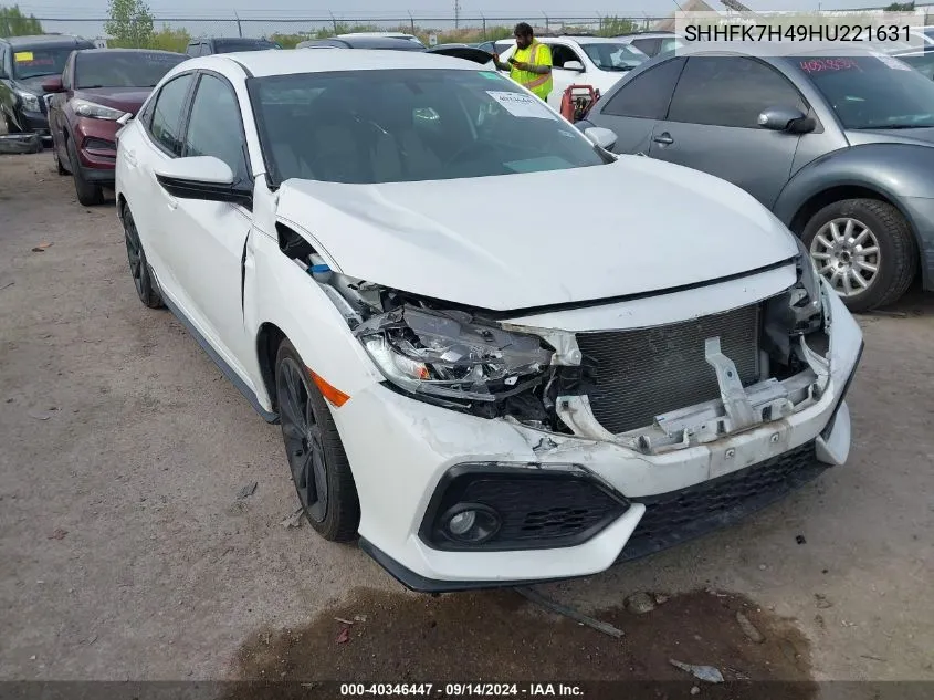 SHHFK7H49HU221631 2017 Honda Civic Sport