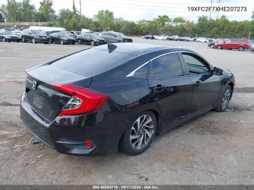 2017 Honda Civic Ex VIN: 19XFC2F7XHE207273 Lot: 40354718