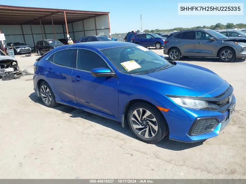 2017 Honda Civic Lx VIN: SHHFK7H25HU225335 Lot: 40615027