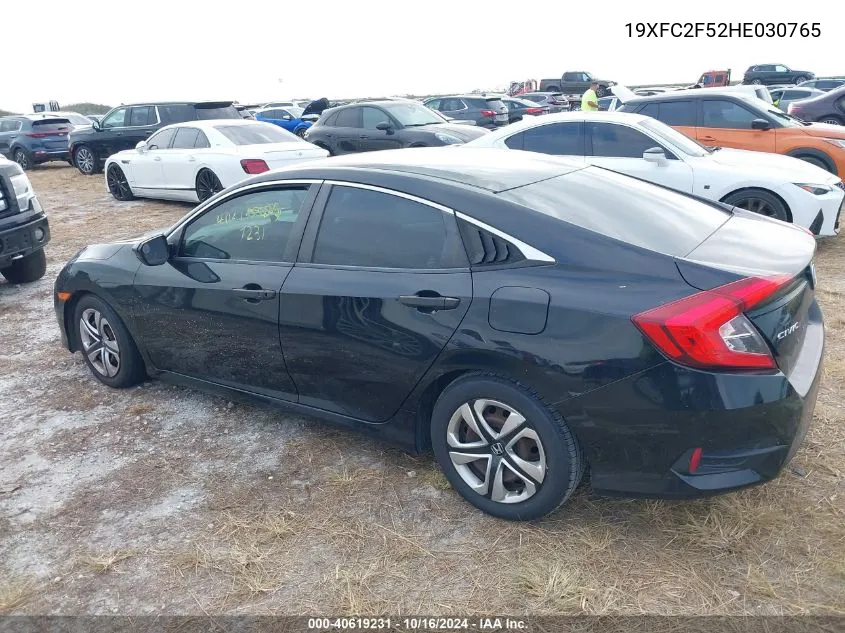 19XFC2F52HE030765 2017 Honda Civic Lx