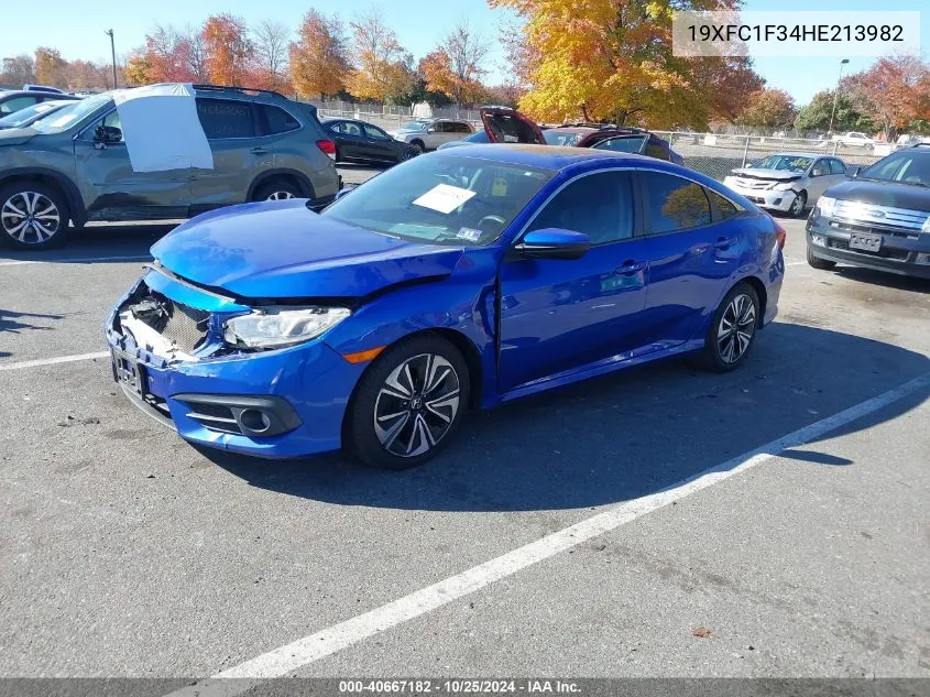 2017 Honda Civic Ex-T VIN: 19XFC1F34HE213982 Lot: 40667182