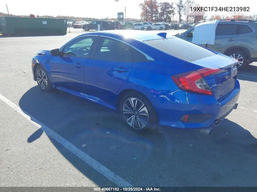 2017 Honda Civic Ex-T VIN: 19XFC1F34HE213982 Lot: 40667182