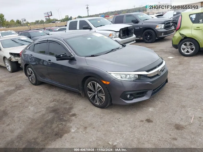 2017 Honda Civic Ex-T VIN: 2HGFC1F36HH655393 Lot: 40675938