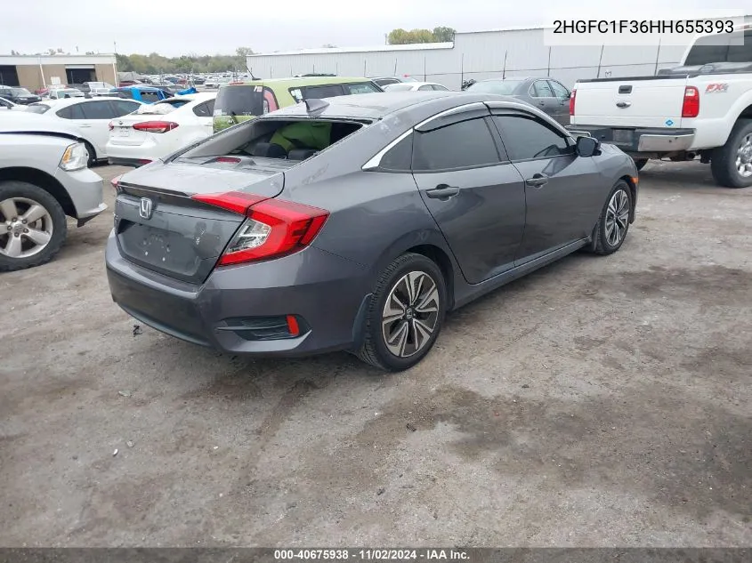 2017 Honda Civic Ex-T VIN: 2HGFC1F36HH655393 Lot: 40675938