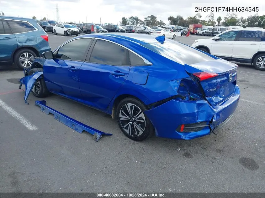 2017 Honda Civic Ex-L VIN: 2HGFC1F74HH634545 Lot: 40682604