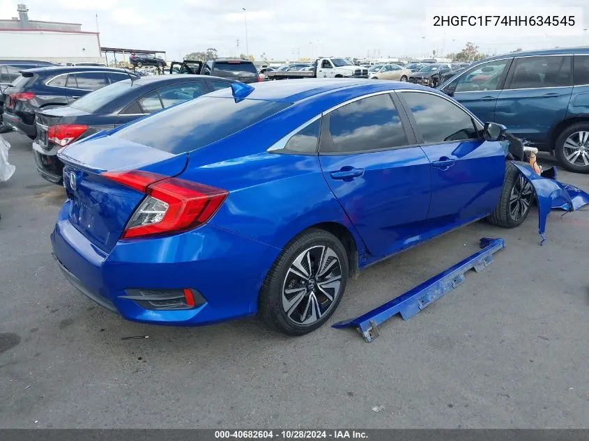 2017 Honda Civic Ex-L VIN: 2HGFC1F74HH634545 Lot: 40682604