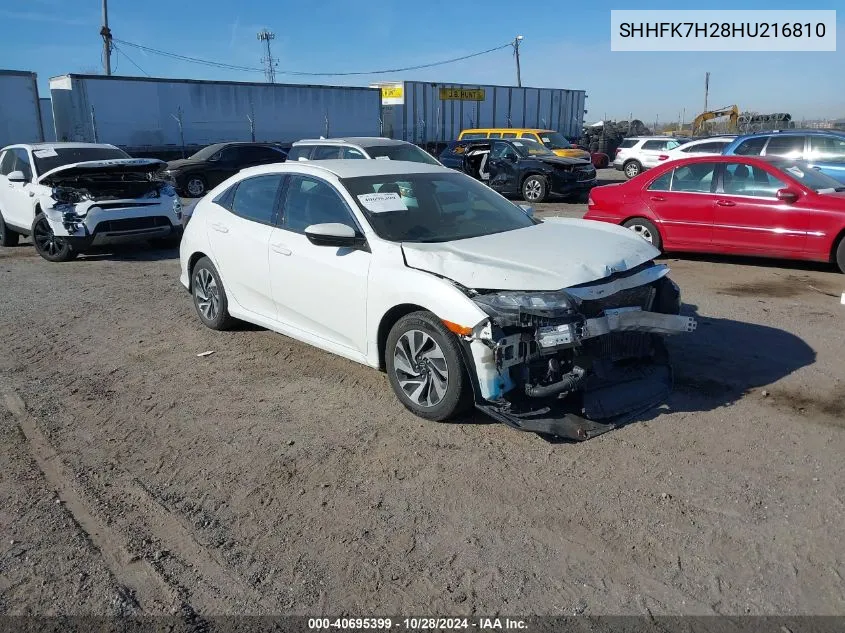 2017 Honda Civic Lx VIN: SHHFK7H28HU216810 Lot: 40695399