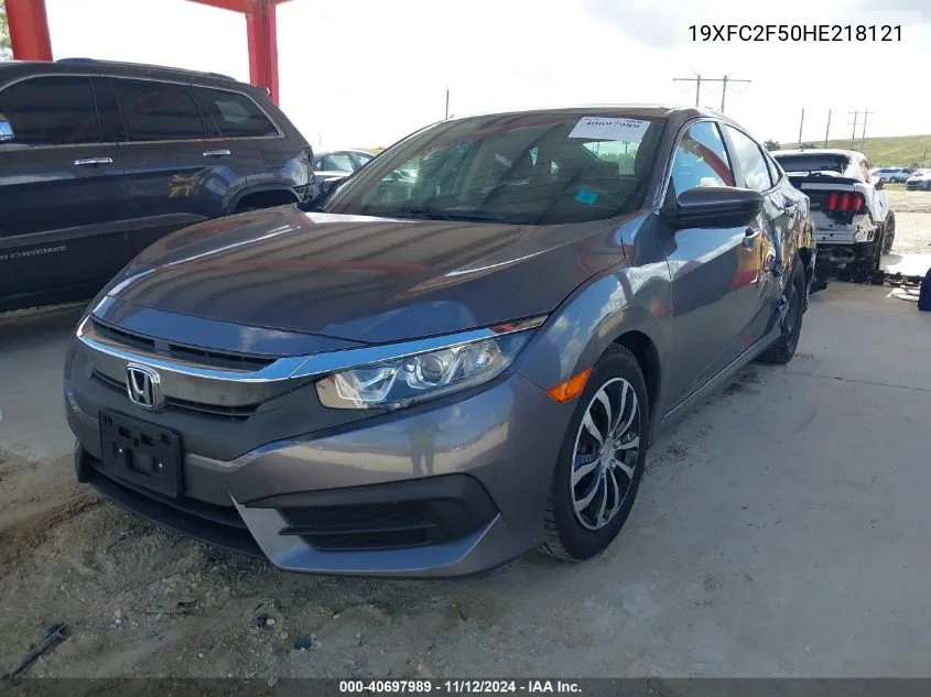 2017 Honda Civic Lx VIN: 19XFC2F50HE218121 Lot: 40697989