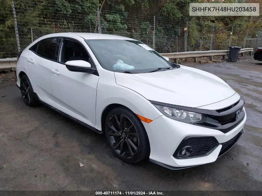 2017 Honda Civic Sport VIN: SHHFK7H48HU203458 Lot: 40711174