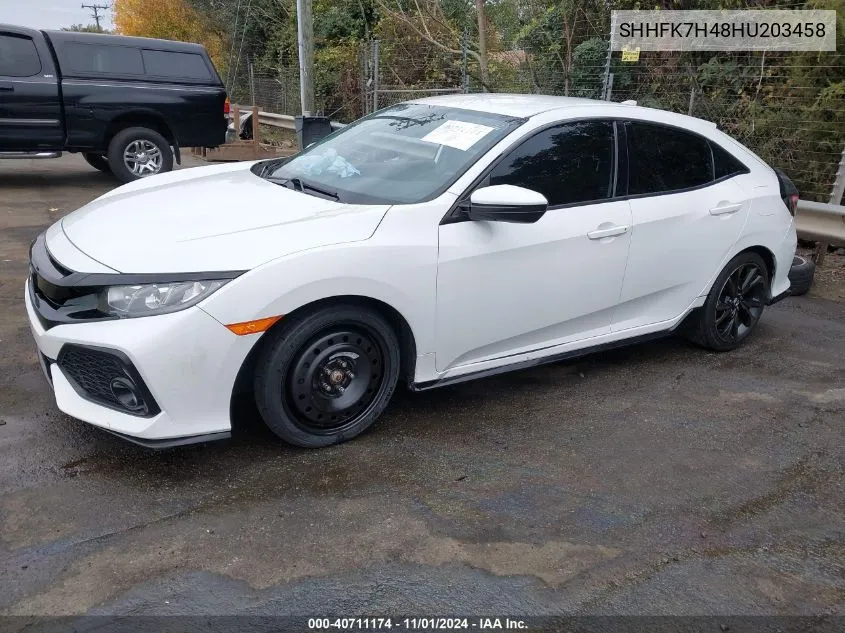 2017 Honda Civic Sport VIN: SHHFK7H48HU203458 Lot: 40711174