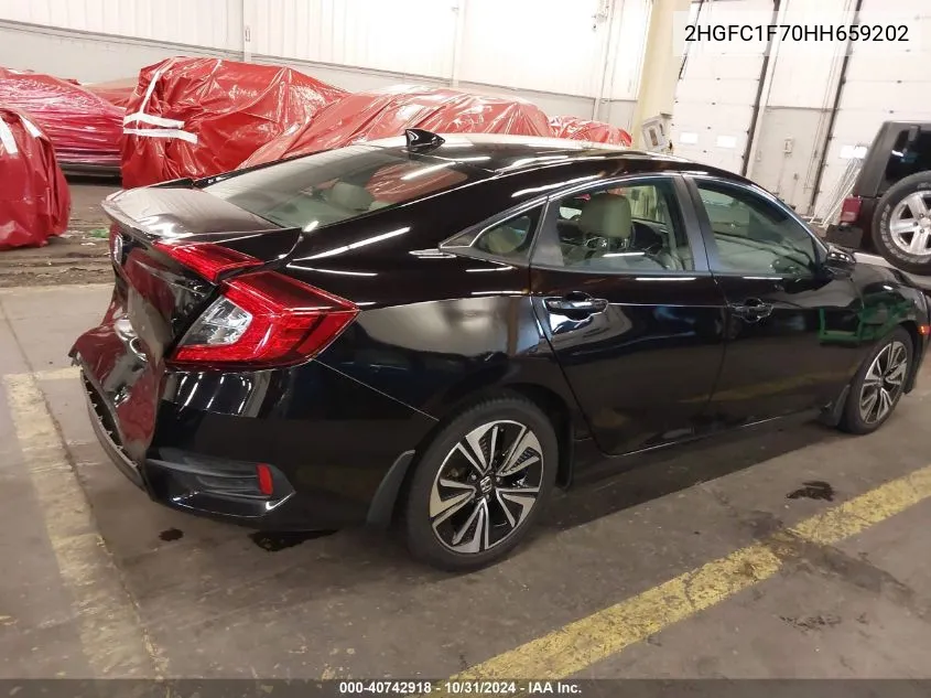 2017 Honda Civic Ex-L VIN: 2HGFC1F70HH659202 Lot: 40742918