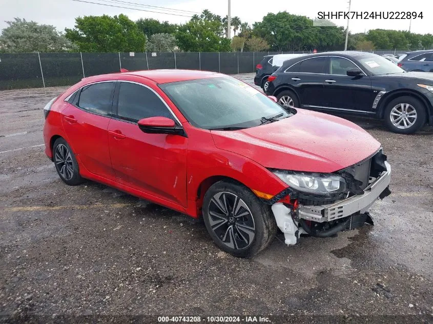 2017 Honda Civic Lx VIN: SHHFK7H24HU222894 Lot: 40743208