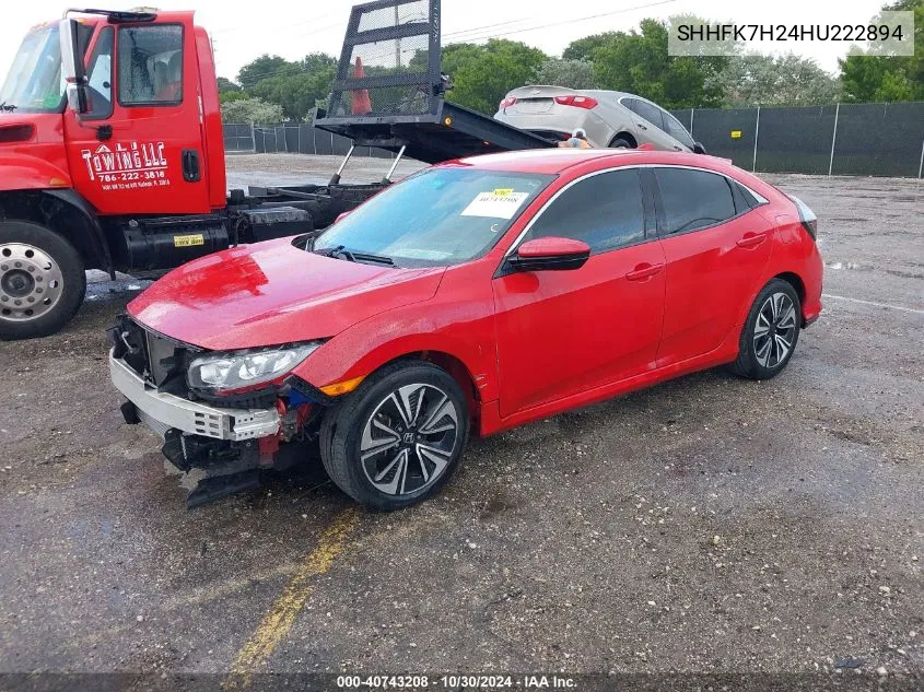 2017 Honda Civic Lx VIN: SHHFK7H24HU222894 Lot: 40743208