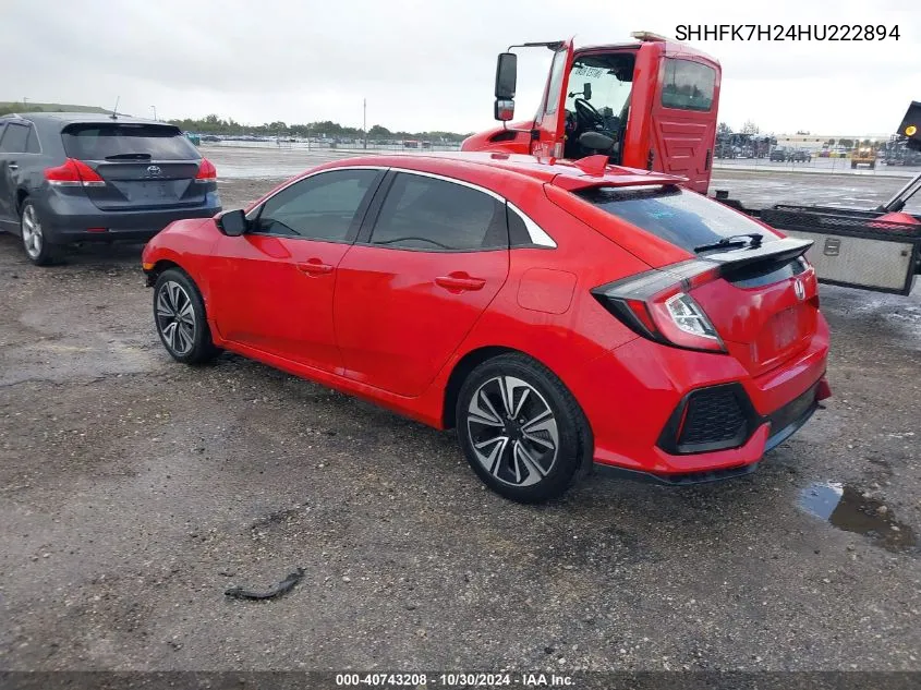 2017 Honda Civic Lx VIN: SHHFK7H24HU222894 Lot: 40743208